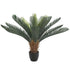 Artificial Cycad plant from Lemon Artemis, 60cm tall, ideal for home decor with lush green fronds and realistic botanical detail.
