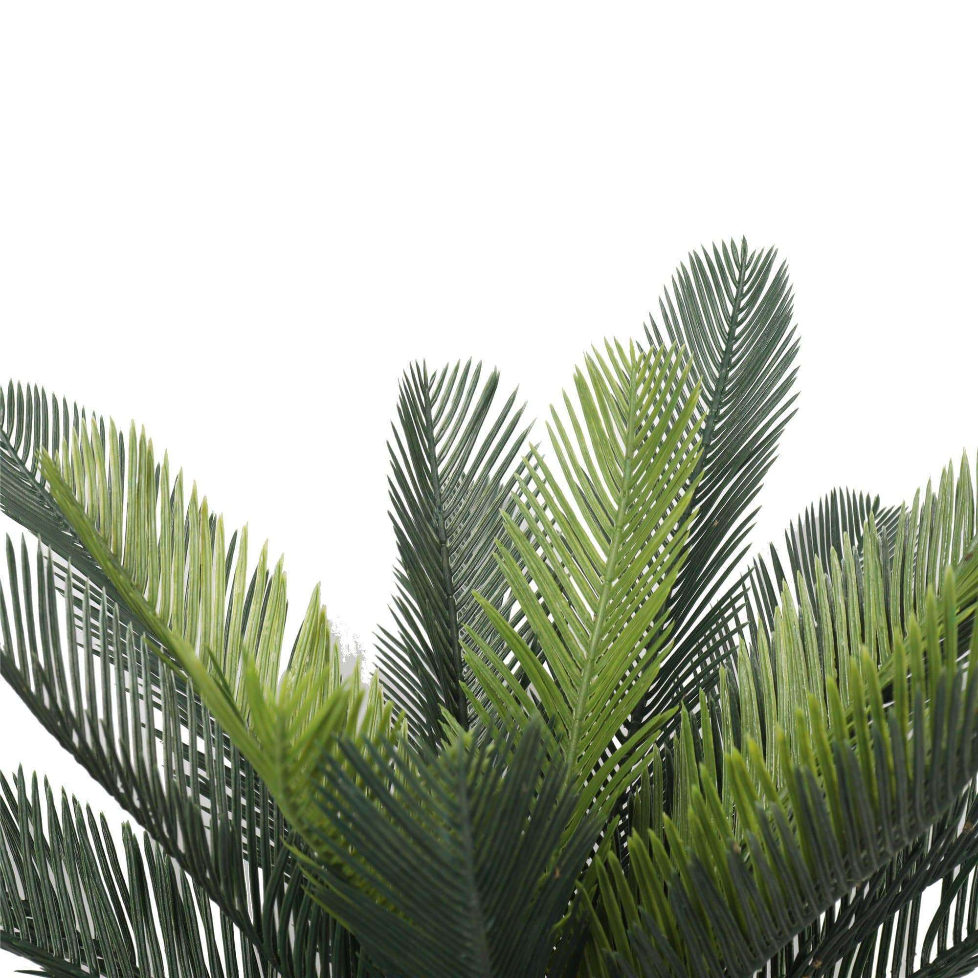 Artificial Cycad plant, 60cm tall, from Lemon Artemis, perfect for home decor with realistic green foliage.