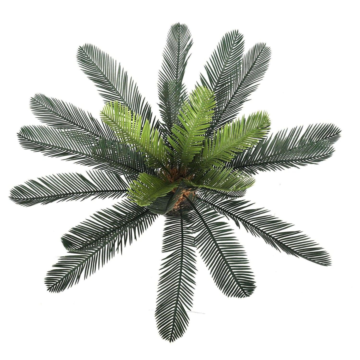 Artificial Cycad plant, 60cm tall, from Lemon Artemis, ideal for home decor with lush green, realistic-looking leaves.