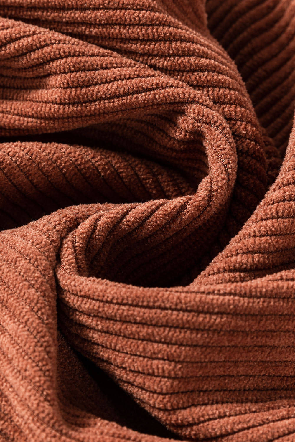 Brown high waist corduroy pants with square pockets from Carmine Juneberry, featuring a stylish and comfortable design.