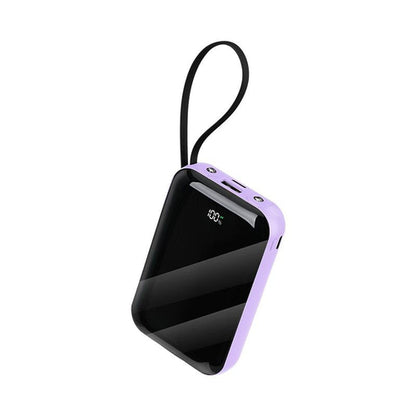 Pear Daisy portable power bank with fast and wireless charging, high capacity, shown with charging ports and sleek design.