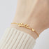 Green Millie custom name bracelet for teenage girls, personalized jewelry with a delicate design, perfect gift for her.