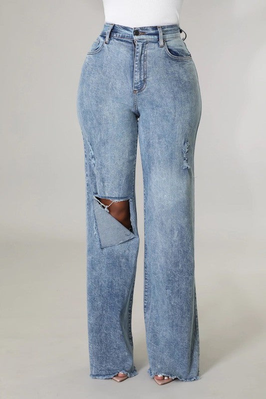 Jade Icarus Tyger Wide Leg Jean for automotive use, featuring durable fabric and wide-leg design, shown in the image.