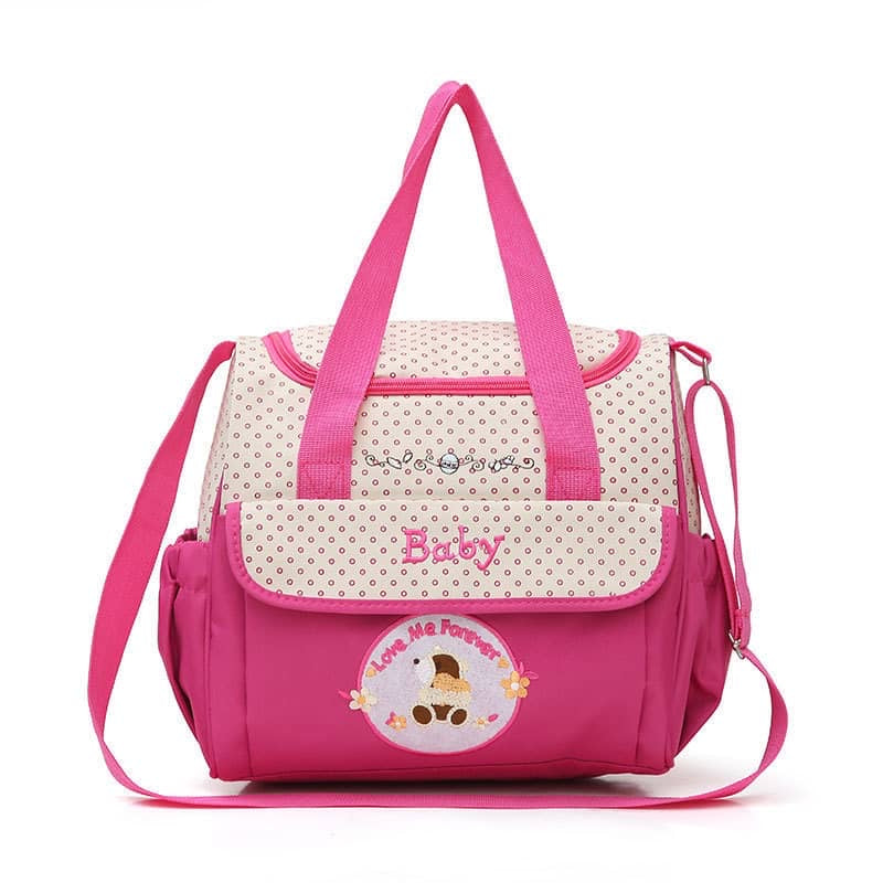 Mauve Thalassa personalized diaper bag with multiple compartments, stylish design, suitable for parents on the go.