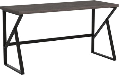 60Inch Wide Rustic Gray Industrial Grade Computer Desk