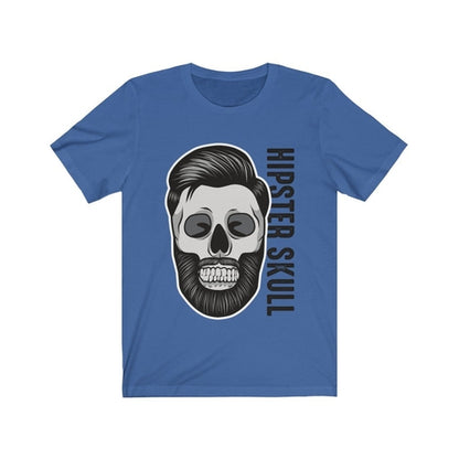 Plum Charlie hipster skull graphic T-shirt featuring a bold pop culture skull design on a casual T-shirt.