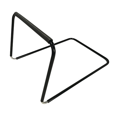 Alabaster OMSutra folding meditation chair with a padded seat and backrest, featuring a folding frame for portable outdoor meditation.