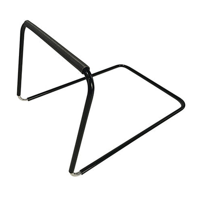 Alabaster OMSutra folding meditation chair with a padded seat and backrest, featuring a folding frame for portable outdoor meditation.