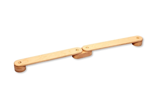Red Oceanus Montessori balance beam and stepping stones set for kids, featuring colorful foam pieces for indoor and outdoor play.