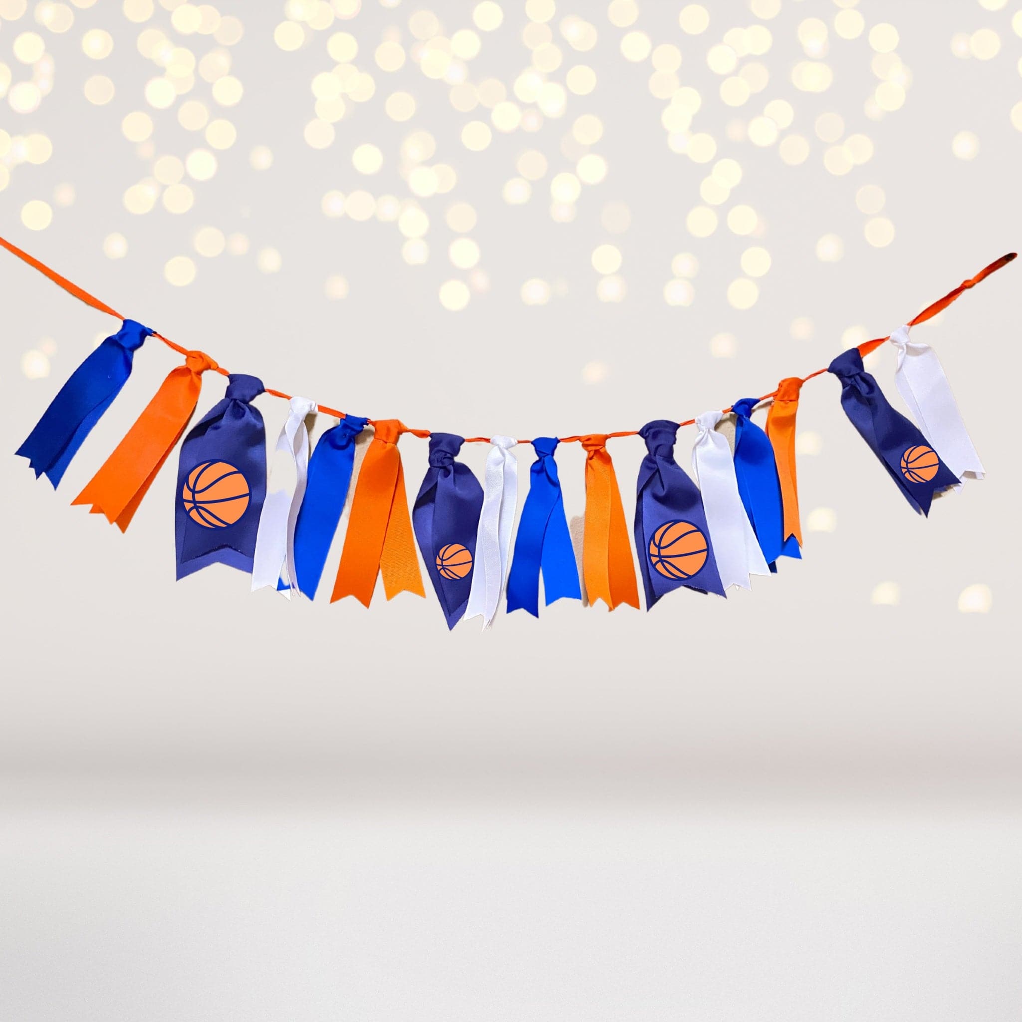 Basketball-themed novelty sleepover kit by Amaranth Thistle, including basketball-themed decorations and accessories for party fun.