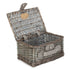 Small antique wash split willow chest picnic basket, decorative home decor by White Chronos with vintage charm