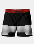 Sky Felix beaded shorts paired with a T-shirt, showcasing detailed beadwork and casual summer style.