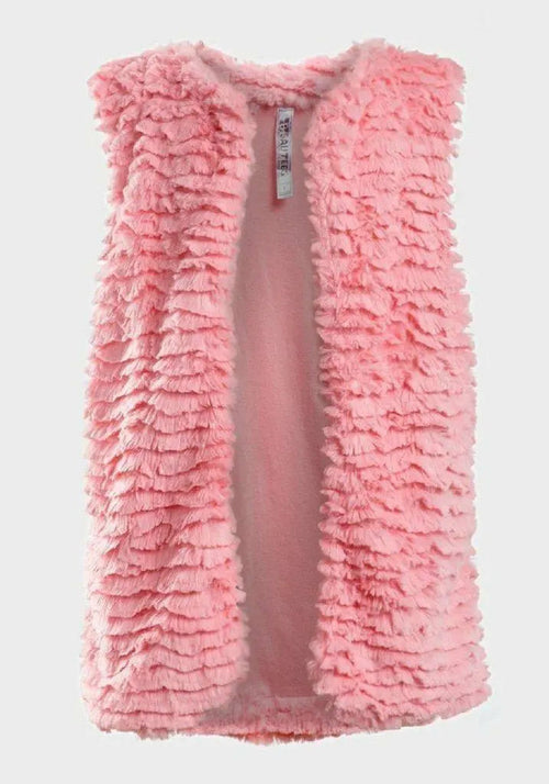 Pink faux fur girls&