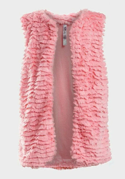 Pink faux fur girls&