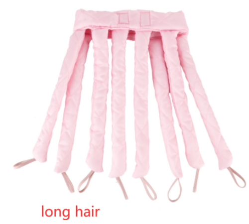 Maroon Asteria heatless hair curlers with ribbon headband for gentle, overnight curling and styling of hair.