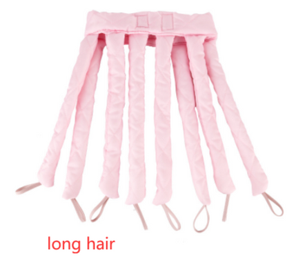 Maroon Asteria heatless hair curlers with ribbon headband for gentle, overnight curling and styling of hair.