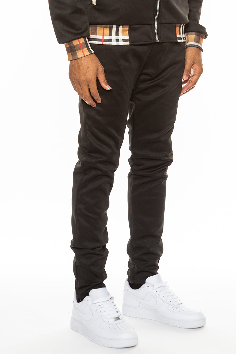 Black checkered detail men&