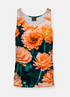 Sky Felix Bloom sublimation adult tank top featuring vibrant floral design, soft fabric, and casual fit perfect for summer wear.