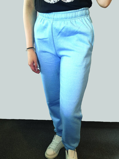 Blue joggers from Start2Finish, comfortable athletic pants with a relaxed fit and elastic waistband, suitable for casual wear and workouts.
