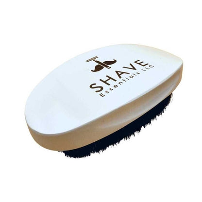 Magenta Prometheus boar bristle hair brush with wooden handle, ideal for gentle hair detangling and scalp massage.