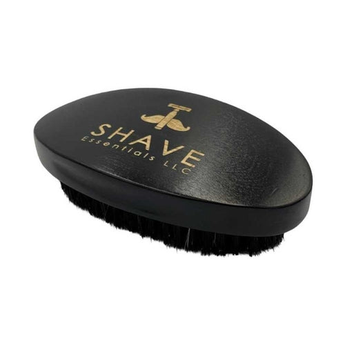 Magenta Prometheus boar bristle hair brush with wooden handle, ideal for gentle hair detangling and scalp massage.