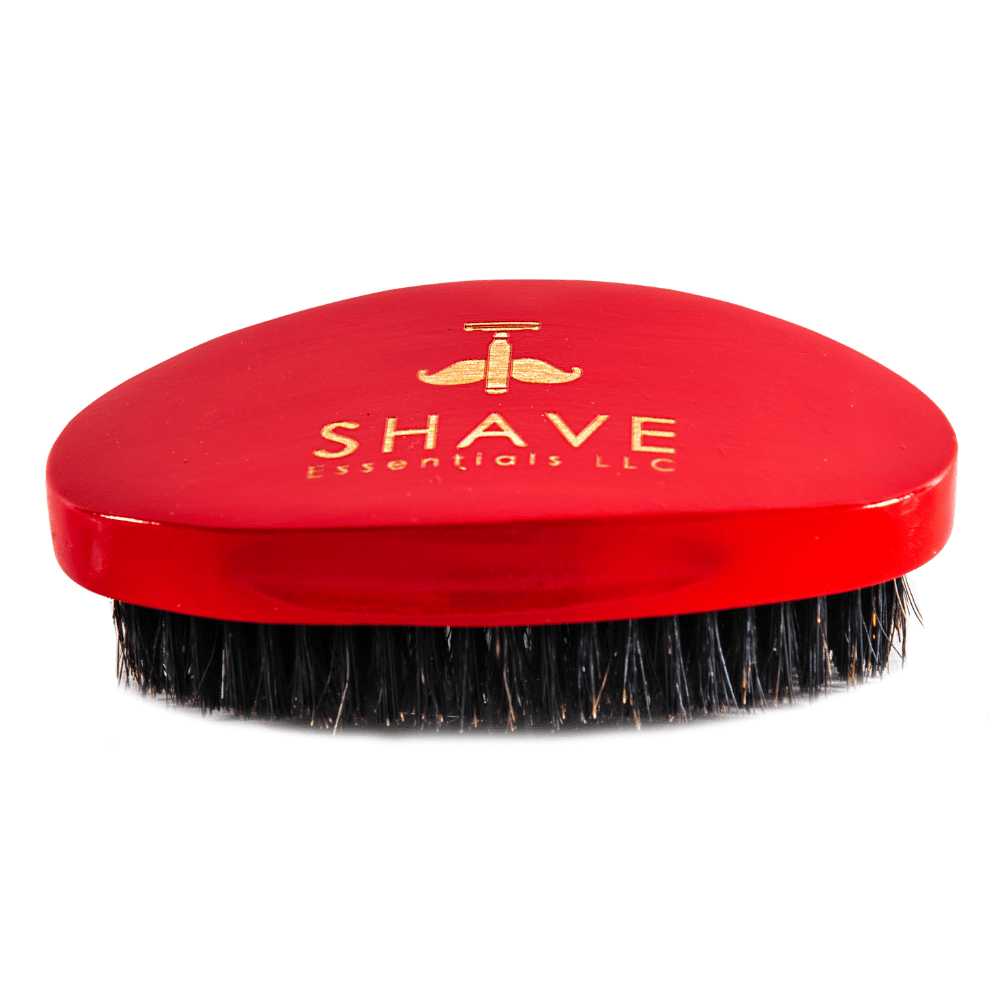 Magenta Prometheus boar bristle hair brush for smooth, natural hair grooming and styling in bath and beauty routines.