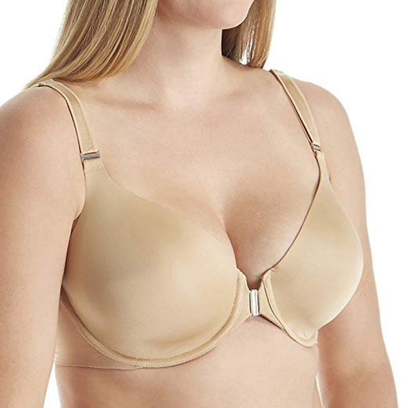 Beige Molded Cup Bra from Montelle Pure Smooth by Lime Lucy, featuring seamless design and comfortable fit.