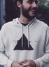 Scorpius Bullet Hoodie, a pull-over hoodie sweater in black with white bullet graphics, casual streetwear style.