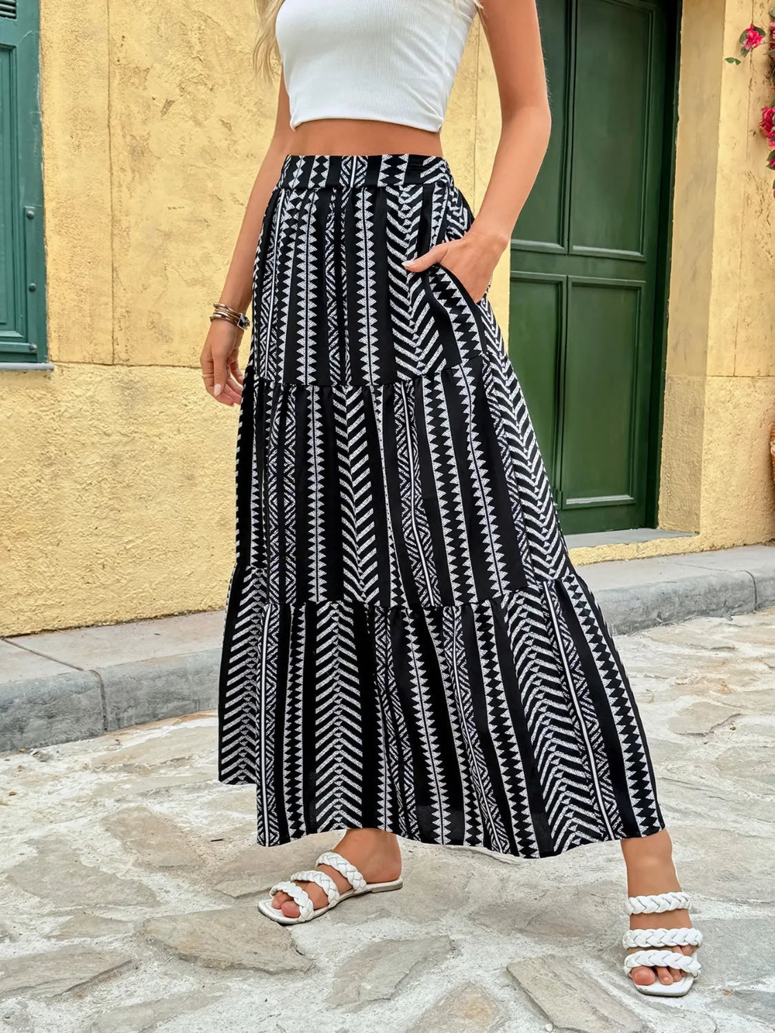 Printed high waist skirt from Ruby Styx, women&