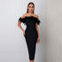 Off-neck Feather Women&