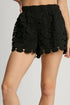 Polka dot lace shorts by Jade Icarus, plus size automotive apparel, featuring a full-coverage lace design and stylish fit.