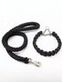 Pear Daisy 2-piece braided rope pet leash with metal clasp, durable and stylish for walking dogs in home and garden settings.