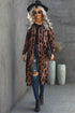 Leopard print open front women&