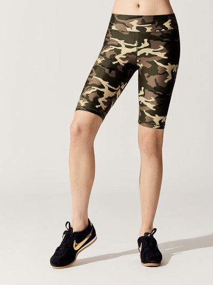 Sky Felix camo spin shorts showing a stylish pair of shorts with a camouflage pattern and casual fit.