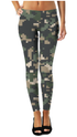 Camofludge 8 Legging by Sky Felix, stylish camouflage pattern leggings displayed on a model.