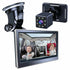 Maroon Asteria Car Infant Baby Infrared Night Vision Rearview Mirror mounted on vehicle interior showing reflective surface