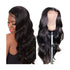 Natural color 4x4 lace closure wig with human hair, body wave style, and full density from Pear Daisy.