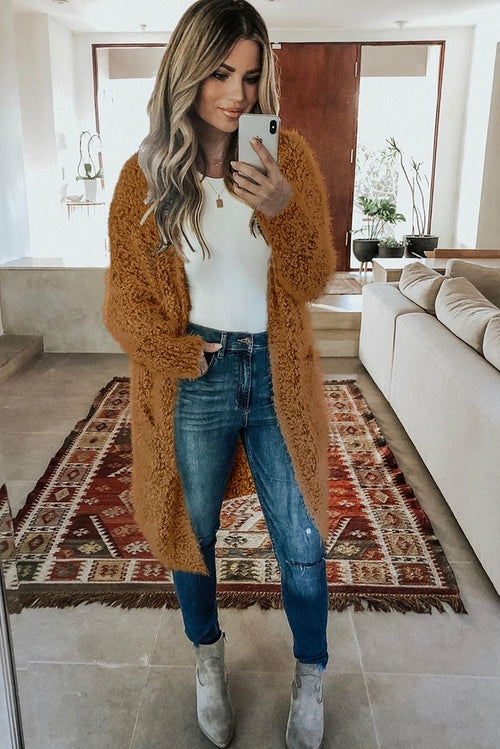 Soft fuzzy knit Jade women&