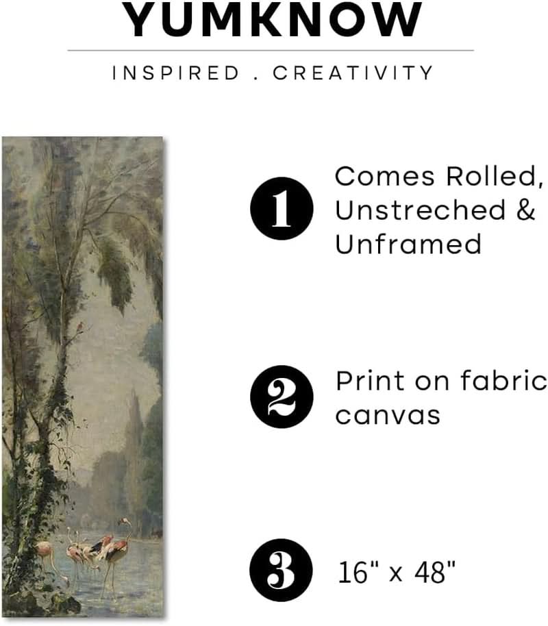 Rolled Canvas Farmhouse Wall Art 16x48 Extra Long Panorama