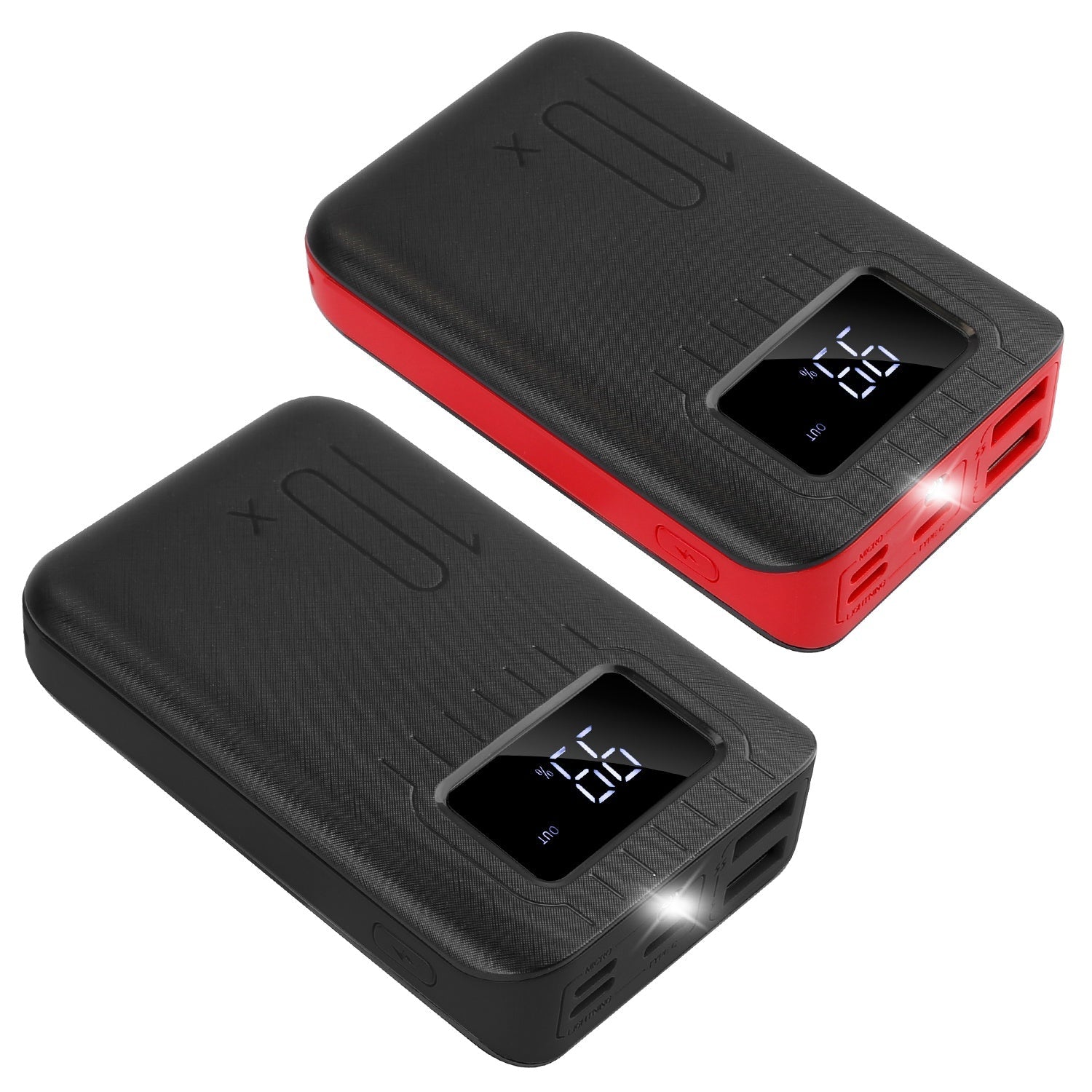 Pear Daisy 1W portable power bank with dual USB ports, compact external battery pack for charging devices on the go.