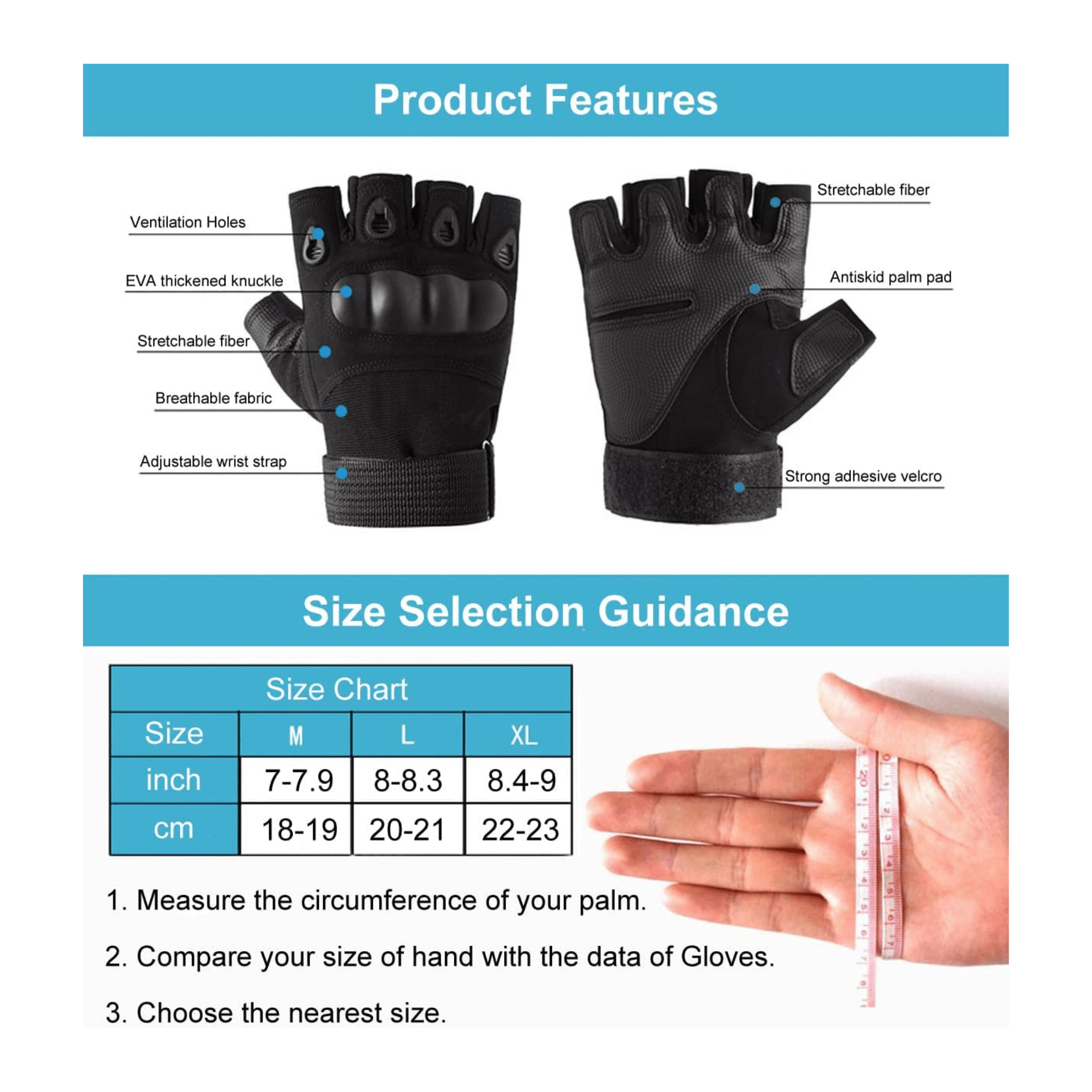 Black Lavender tactical fingerless airsoft gloves with padded palms and breathable fabric for outdoor sports and paintball.