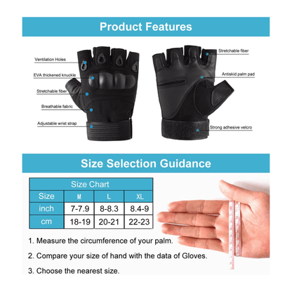 Black Lavender tactical fingerless airsoft gloves with padded palms and breathable fabric for outdoor sports and paintball.