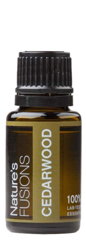 Green Danae Cedarwood Pure Essential Oil 15ml bottle, natural brown liquid extract for bath and beauty use.