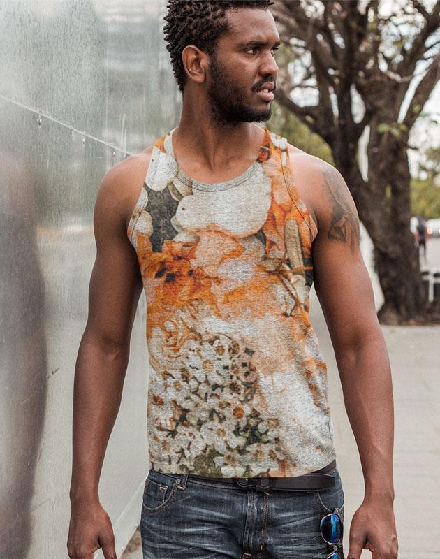 Sky Felix Celeste Classic sublimation adult tank top, vibrant T-shirt with colorful design, perfect for casual wear.