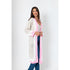 Long knit cardigan for women by Taupe Broadleaf, shown in a cozy, textured fabric with a relaxed fit and open front design.