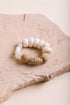 Ivory chunky beaded bracelet by Periwinkle Aether featuring large beads and a stylish accessory for casual wear.