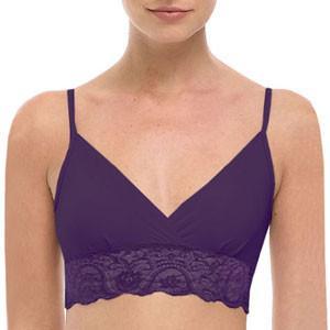 Lime Lucy Wireless Triangle Bralette from the Commando Tulip lingerie collection, featuring soft fabric and delicate design.