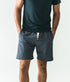 Sky Felix cobalt plain shorts, casual T-shirts displayed flat with a focus on the vibrant blue fabric and simple design.