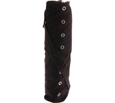 Alabaster hot yoga double compartmental mat bag with multiple sections for yoga mats and accessories, in durable fabric.