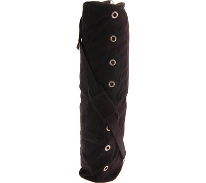 Alabaster hot yoga double compartmental mat bag with multiple sections for yoga mats and accessories, in durable fabric.